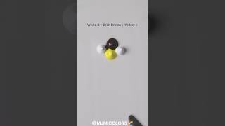 How to Mix Colors White  Dark Brown  Yellow  Olive Green 🎨 [upl. by Cohin]