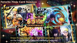 TEST 1000 SUMMON FAVORITE NINJA CARD BANNER NARUTO X BORUTO NINJA VOLTAGE [upl. by Durrej]