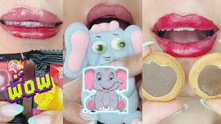 ASMR SATISFYING EATING EMOJI FOOD CHALLENGE Mukbang asmr satisfying sound [upl. by Hagile]