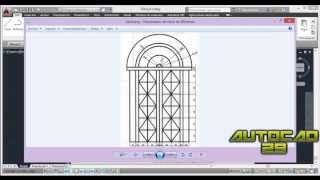 AutoCAD 2014  Ejercicio Vitral [upl. by Ttekcirc586]