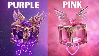 Choose your gift 😍🎁🤮💖 2 gift box challenge 😜 purple vs pink wouldyourather [upl. by Valerie]