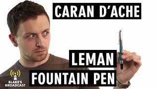 Caran DAche Leman Fountain Pen Review 4K [upl. by Alegnave440]