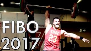 DMITRY KLOKOV AT FIBO 2017  101KG One arm snatch amp 200KG Push Press  Weightlifting legend [upl. by Rajiv]