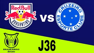 RB Bragantino 11 Cruzeiro en vivo Brasileirao Jornada 36 [upl. by Aneehsat]