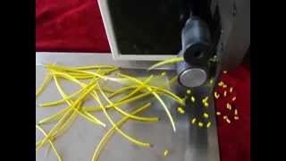 Automatic wire stripping and cutting machine [upl. by Aelyak]