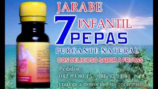 Jarabe Infantil 7 Pepas Purgante Natural Laboratorios Herbanase [upl. by Ahseetal943]