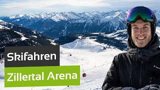 Skifahren in der Zillertal Arena Größtes Skigebiet im Zillertal in Österreich [upl. by Aneehs]