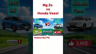 All New Honda Vezel Vs Mg Zs 2024  Which one is better  Pure cars comparison viral feedshorts [upl. by Daisie]