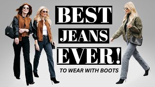 The Best Jeans For Women Over 40 To Wear With Your Favorite Boots And Booties [upl. by Minardi]