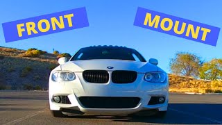 Front Mount Intercooler Install On The E92 335i [upl. by Aamsa514]