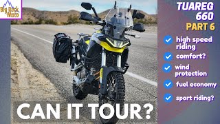 Aprilia Tuareg 660  InDepth Highway Touring Test EP6 [upl. by Kentigerma]