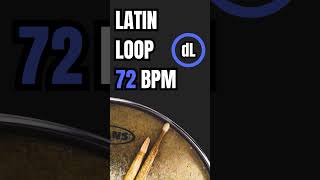 Latin Drum Groove Loop 72 BPM drums drumsloop [upl. by Brosy]