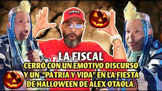 Vitico quotLa Fiscalquot cerró con emotivo discurso y quotPatria y Vidaquot en la fiesta de Halloween de Otaola [upl. by Nuoras977]