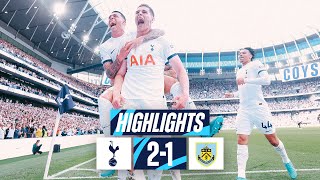 TOTTENHAM HOTSPUR 21 BURNLEY  PREMIER LEAGUE HIGHLIGHTS  VAN DE VEN SCORES THE WINNER [upl. by Niowtna]