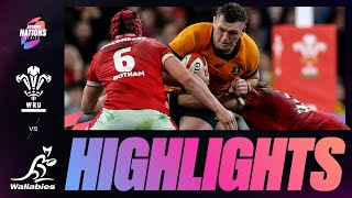 HIGHLIGHTS  WALES V AUSTRALIA  AUTUMN NATIONS SERIES [upl. by Phylys]