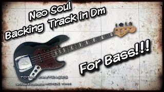 Reflective Neo Soul Backing Track For Bass  in D minor [upl. by Egon]