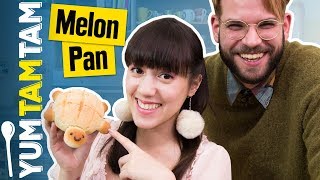 MELON PAN SCHILDKRÖTE  Süße japanische Brötchen  yumtamtam [upl. by Yadahs]