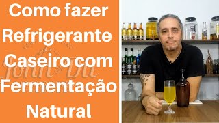 Como fazer refrigerante caseiro com fermentação natural Sabor limão cravo [upl. by Earahs]