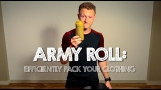 How to Pack your Clothing Efficiently  Army Roll Method [upl. by Bear]