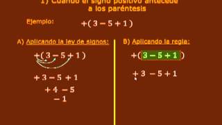 Eliminación de signos de agrupación  Paréntesis corchetes y llaves [upl. by Atteloiv]