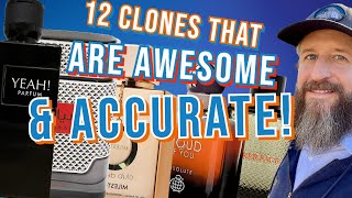 12 ACCURATE AWESOME INEXPENSIVE CLONE FRAGRANCES  Cheap Middle Eastern Dupes of Expensive Cologne [upl. by Scotty]