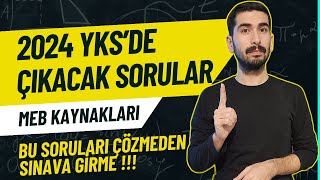 2024 YKSDE ÇIKACAK SORULAR  YKS MEB ÖRNEK SORULAR 2024  Yks Meb Kazanım Testleri [upl. by Iover]