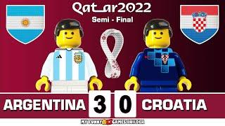 Argentina vs Croatia 30 • World Cup 2022 Qatar SemiFinal  All Goals amp Highlights Lego Football [upl. by Anaderol]