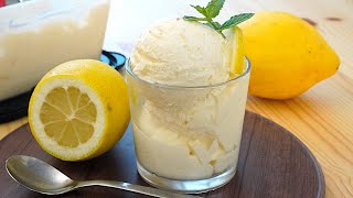 Il gelato al Limone fatto in casa con solo 4 ingredienti e senza gelatiera [upl. by Conlee535]