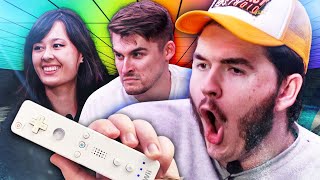 Forcing YouTubers to Play SCUFFED Wii Games [upl. by Lucretia]