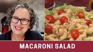 How to Make Macaroni Salad  Easy Macaroni Salad  The Frugal Chef [upl. by Eimmaj434]