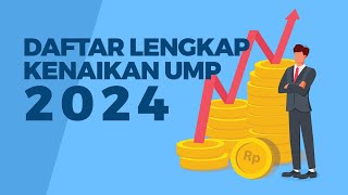 Daftar Lengkap UMP 2024 di 38 Provinsi Indonesia  INFOGRAFIS [upl. by Octavus12]