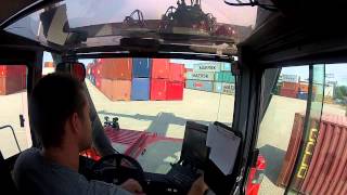 Reachstacker container handling [upl. by Atekal]