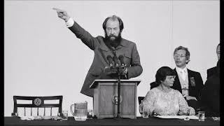 Alexander Solzhenitsyns  Harvard Commencement Address A World Split Apart 1978 [upl. by Lock187]