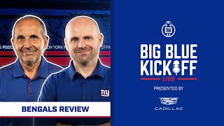 Giants vs Bengals Review  Big Blue Kickoff Live  New York Giants [upl. by Ledua]