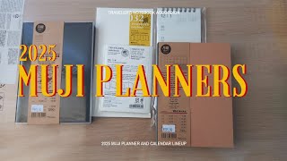 muji horizontal and view at once 2025 planner and calendar  travelers notebook accordion [upl. by Madi]