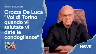 Crozza De Luca quotVoi di Torino quando vi salutate vi date le condoglianzequot  Fratelli di Crozza [upl. by Ajiram]