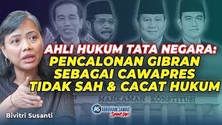 Ahli Hukum Pencalonan Gibran Jokowi Sebagai Cawapres Tidak Sah amp Batal Demi Hukum  SPEAKUP [upl. by Atal]