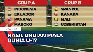 Hasil Undian Piala Dunia U17 Indonesia Tergabung di Grup A [upl. by Othelia]