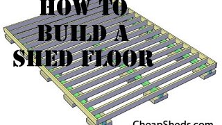 How To Build A Wooden Storage Shed Floor Video [upl. by Yuri735]