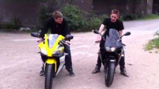 Aprilia rs 125 vs Yamaha yzf r125 Sound check [upl. by Dedric]