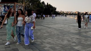 Bakı Bulvarında Piyada Gəzinti  Azerbaijan walking [upl. by Beatty]