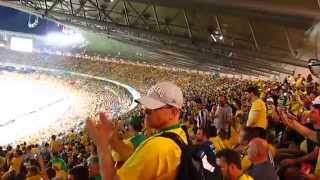 Germans sing and get Brazilian supporters applause [upl. by Revell]