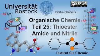 Organische Chemie Teil 25 Thioester Amide und Nitrile [upl. by Renado183]