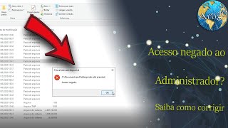 Acesso negado ao Administrador do Windows  RESOLVIDO [upl. by Pigeon847]