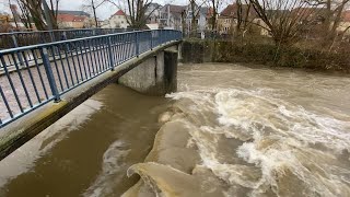 Hoher Wasserstand der Lippe Lippstadt 22122023 [upl. by Elison]