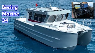 FIRST LOOK At The BERING MARINE 34 Top Speed 40 Knots [upl. by Nosraep]