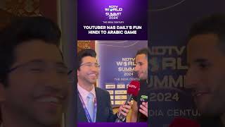 Nas Daily In India  YouTuber Nas Dailys Fun Hindi To Arabic Game At The NDTV World Summit [upl. by Lanctot]