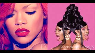 WAampP  Rihanna vs Cardi B feat Megan Thee Stallion Mashup [upl. by Bergin963]