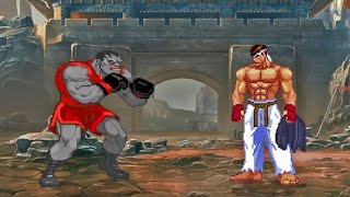 Street Fighter Mugens EvilBalrog VS ShinRYu [upl. by Jenkins]