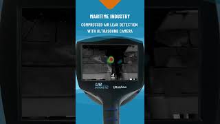 UltraView Acoustic Camera  5 meters compressed air leakage detection in maritime industry [upl. by Reste]